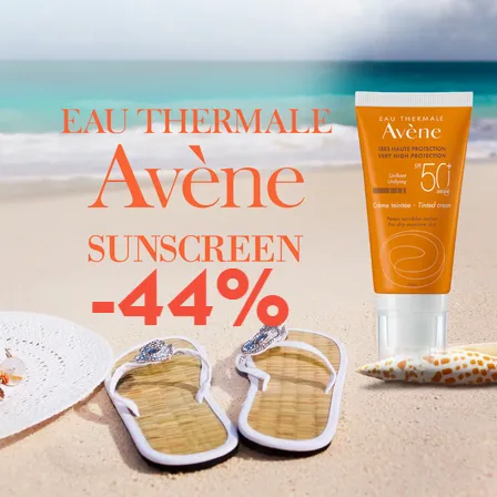 Слънцезащита на Avene с до -44% през септември