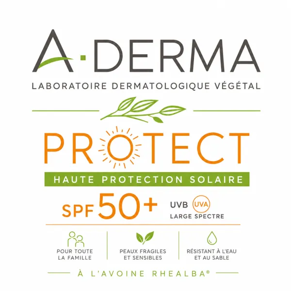 A-Derma Protect – слънцезащита SPF 50+ за крехка и чувствителна кожа