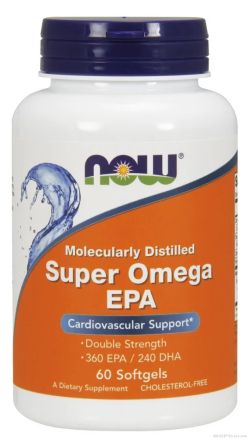 Супер Омега 3 EPA х 60 меки капсули Now Foods | Super Omega 3 EPA