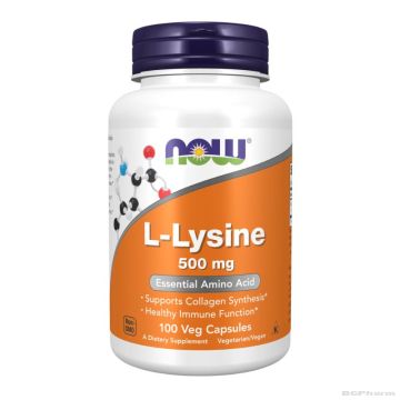 Л-Лизин 500 мг х 100 капсули Now Foods | L-Lysine