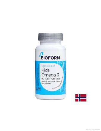 Омега 3 за деца 214 мг х 60 капсули за очите и мозъка БИОФОРМ | Bioform Omega 3