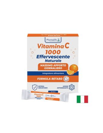 Витамин Ц 1000 мг + Витамин Б2 ( рибофлавин ) 25 мг х 30 сашета PHARMALIFE | Vitamin C + B2