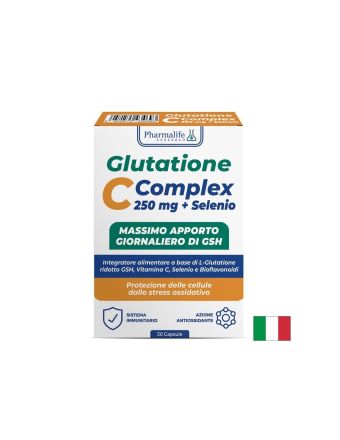 Глутатион 250 мг + Витамин Ц и Селен х 30 капсули Pharmalife