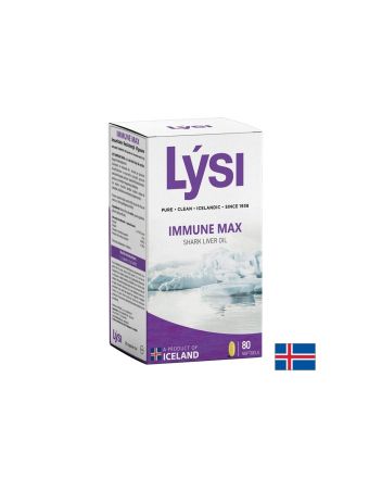 Масло от черен дроб на акула 500 мг за силен имунитет х 80 капсули LYSI