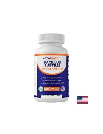 Бацилус субтилис + инулин симбиотик х 60 капсули SR VITAMATIC | Bacillus subtilis