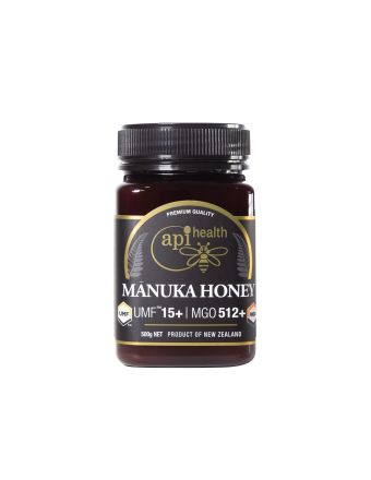 Пчелен мед Манука UMF™ 15+ / MGO 512 подсилена формула за имунитет и стомах х 500 гр APIHEALTH