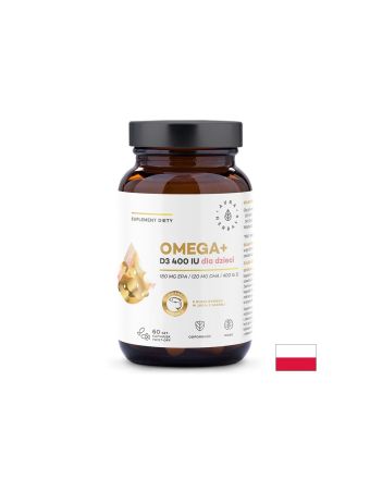 Омега 3 DHA/EPA 180/120 мг + Витамин Д3 400 IU х 60 капсули Aura Herbals