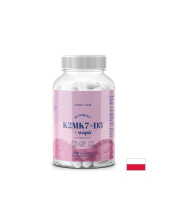 Витамин Д3 1000 IU + К2 37.5 мкг + Калций х 130 капсули AURA HERBALS | D3 + K2 + Calcium