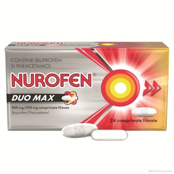 НУРОФЕН ДУО МАКС 200/500 мг х 24 таблетки | NUROFEN DUO MAX Reckitt Benckiser Healthcare