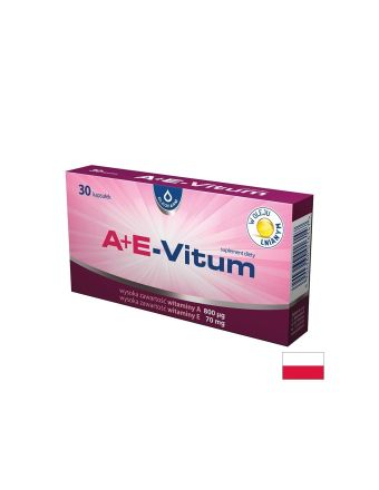 Витамин А 800 мкг + Витамин Е 70 мг х 30 капсули Oleofarm | Vitamin A + E