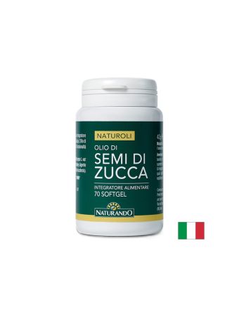Масло от тиквени семки + Витамин Е х 70 капсули Naturando | Pumpkin seeds & Vitamin E