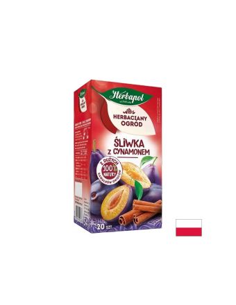 Чай слива и канела х 20 филтъра HERBAPOL | Cinnamon & Plum tea