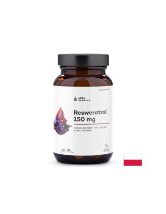 Транс-ресвератрол 150 мг х 60 капсули Aura Herbals | Trans-resveratrol