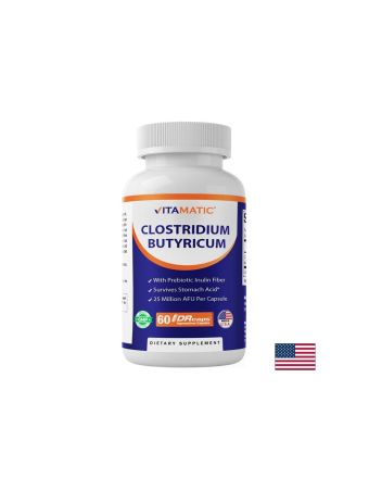 КЛОСТРИДИУМ БУТИРИКУМ Пробиотик + пребиотик за стомашно-чревния тракт х 60 капсули KOMPAVA | Clostridium butyricum