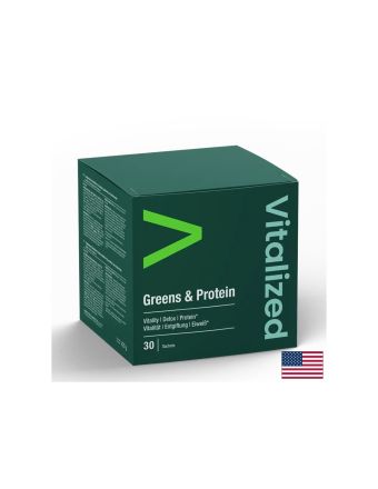 Зелени храни + протеини х 30 сашета VITALIZED | Green Foods & Proteins
