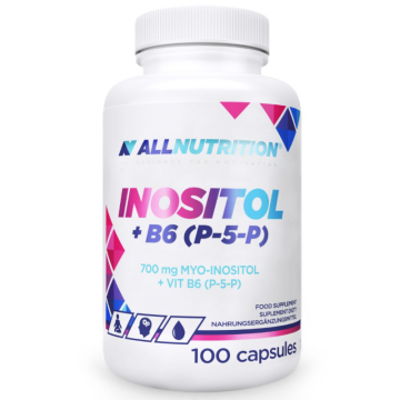 Инозитол ( Витамин Б8 ) + Витамин Б6 х 100 капсули AllNutrition | Inositol & B6 (P-5-P)
