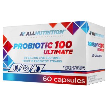 Пробиотик 100 Ултимейт 60 млрд CFU х 60 капсули Allnutrition | Probiotic 100 Ultimate