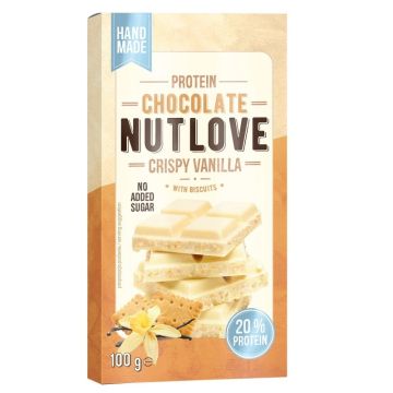 Протеинов шоколад с ванилия и бисквити х 100 гр Allnutrition | Protein Chocolate
