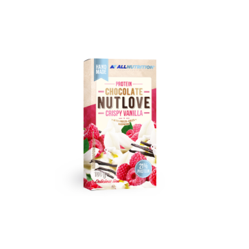 Протеинов шоколад с ванилия и малина х 100 гр Allnutrition | Protein Chocolate