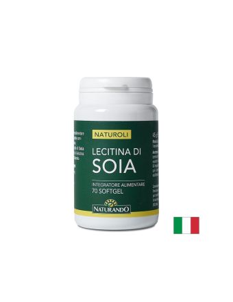 Соев лецитин 540 мг х 70 капсули Naturando | Soy lecithin