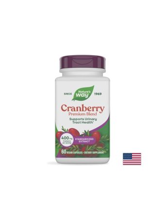 CranRx Червена боровинка 400 мг + Витамин C 30 мг х 60 капсули Nature's Way