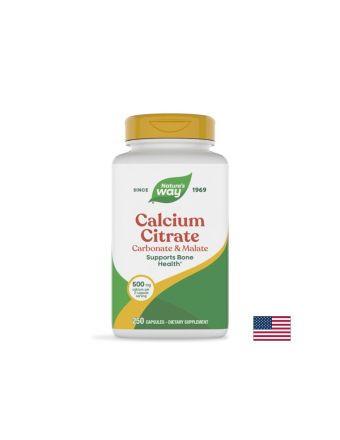 Калций ( цитрат, карбонат и малат ) 250 мг х 250 капсули Nature's way | Calcium