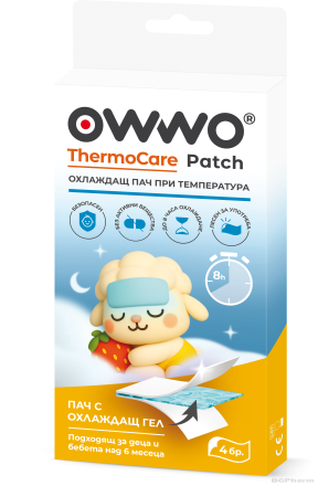 ОВВО Термокеър охлаждащи пач пластири при температура х 4 броя BESTAMED | OWWO