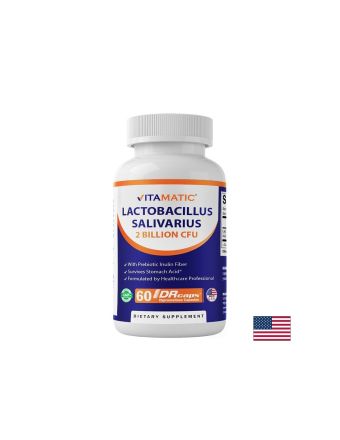 Лактобацилус саливариус 2 млрд. CFU + инулин х 60 капсули VITAMATIC | Lactobacillus salivarius