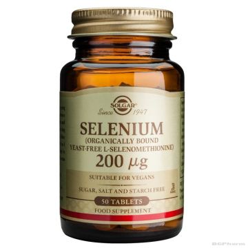 СЕЛЕН 200 мкг х 50 таблетки СОЛГАР | SOLGAR