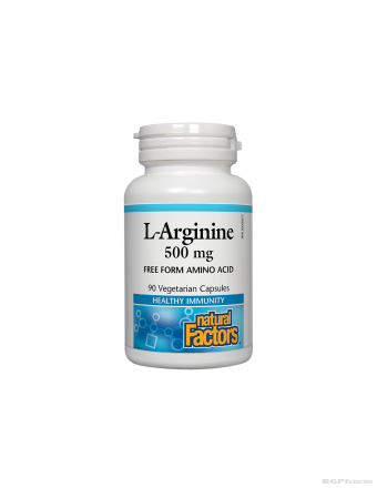 Л-Аргинин 500мг х 90 капсули Natural Factors |  L-Arginine