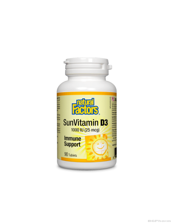 Витамин Д3 1000IU х 90 таблетки Natural Factors | Vitamin D3