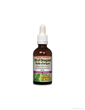Масло от риган 30мг х 60 ml/ 375 дози Natural Factors | Oil Оf Oregano Organic