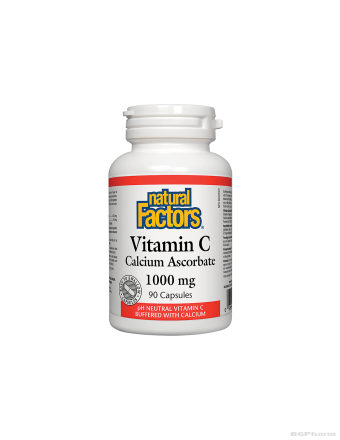 Витамин Ц (калциев аскорбат) 1000мг х 90 капсули Natural Factors | Vitamin C