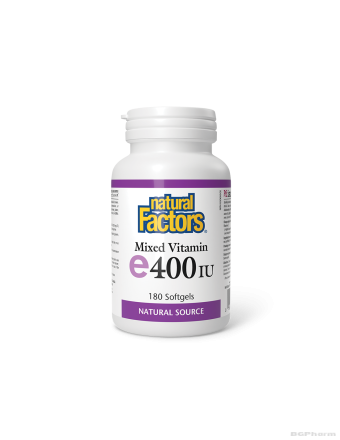 Витамин Е (токофероли микс) 268мг / 400IU х 180 капсули Natural Factors