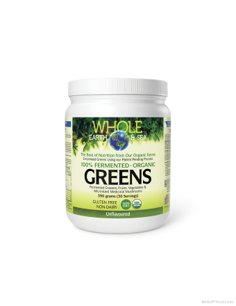 Whole Earth & Sea Ферментирали органик растителни храни х 390гр пудра (неовкусен) Natural Factors