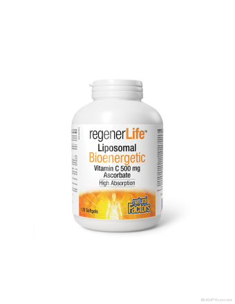 Regenerlife ™ Липозомен Витамин Ц 500мг х 120 капсули Natural Factors