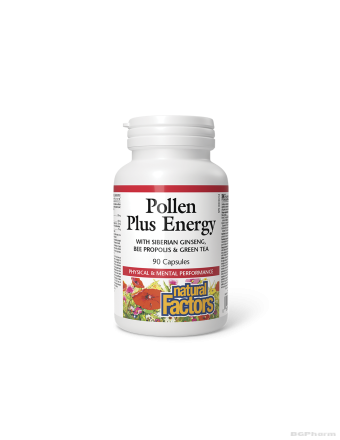Пчелен прашец + Прополис, Сибирски женшен и Зелен чай х 90 капсули Natural Factors
