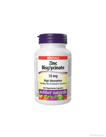 Цинк бисглицинат ( хелатиран) 50 mg х 140 капсули Webber Naturals | Zinc Chelate