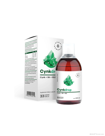 Цинк + Витамин Б6 и Б12 х 500мл сироп Aura Herbals (имунитет, нервна система)