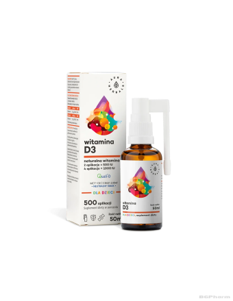 Витамин Д3 250IU за деца и възрастни х 50мл спрей Aura Herbals (имунитет, кости)