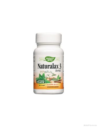 Натуралакс 3 Билкова формула х 20 капсули против запек Nature’s Way | Naturalax 3 Herbal