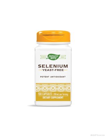 Селен 200 мкг х 100 капсули Nature’s Way | Selenium