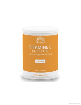 Витамин Ц буфериран (калциев и магнезиев аскорбат) на прах 250 гр Mattisson Healthstyle