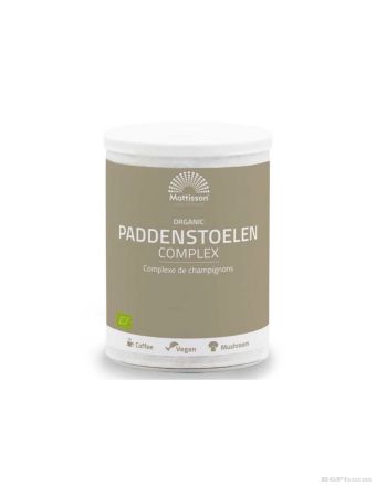 Комплекс от гъби (чага, кордицепс, лъвска грива, майтаке, рейши и шийтаке) на прах 100 гр Mattisson Healthstyle