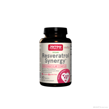 Ресвератрол 200 мг + кверцетин, зелен чай, витамин Ц и грозде х 60 капсули ДЖАРОУ | Jarrow Formulas Resveratrol Synergy®