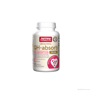 Коензим Q10 Убиквинол 100 мг х 60 капсули | Jarrow Formulas Ubiquinol QH-absorb®