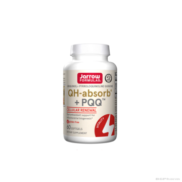Убиквинол 100 мг + PQQ Пиролохинолин хинон 10 мг х 60 капсули ДЖАРОУ | Jarrow Formulas Ubiquinol QH-absorb® + PQQ