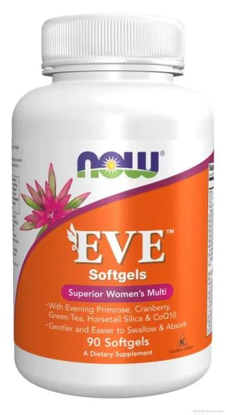 EVE Мултивитамини за жени х 90 меки капсули Now Foods | Eve Multies