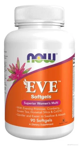 EVE Мултивитамини за жени х 90 меки капсули Now Foods | Eve Multies