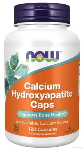Калциев хидроксиапатит (Калций + Фосфор) х 120 капсули Now Foods | Calcium Hydroxyapatite